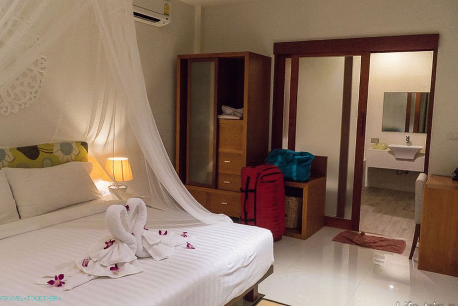 From the bedroom access to the bathroom and pool