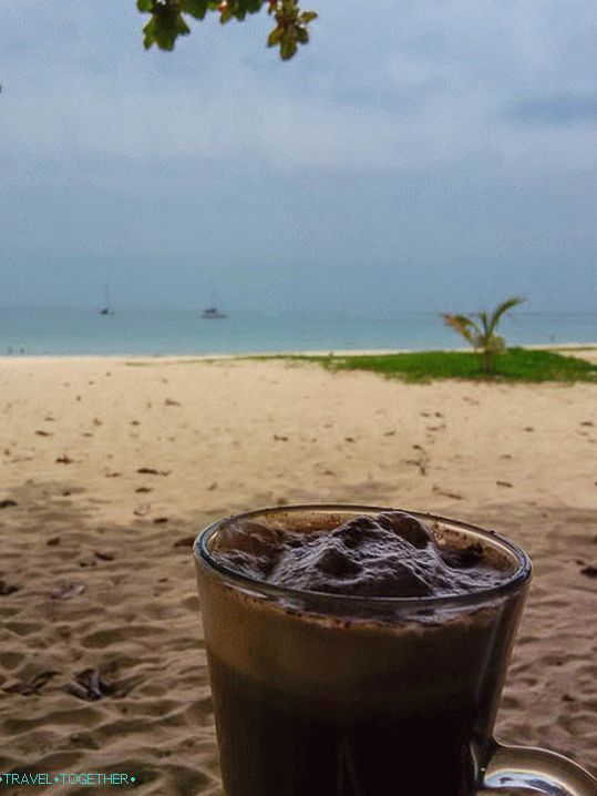 Sitting in a cafe, drinking coffee, and no one