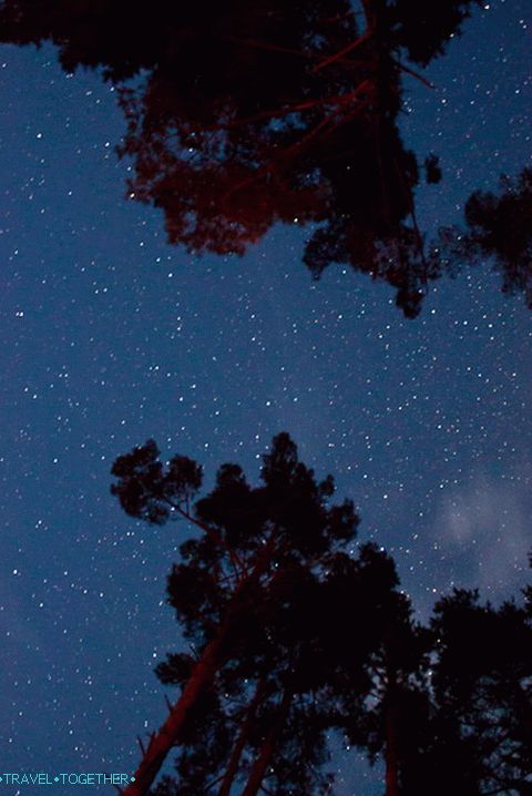 Starry sky in August.