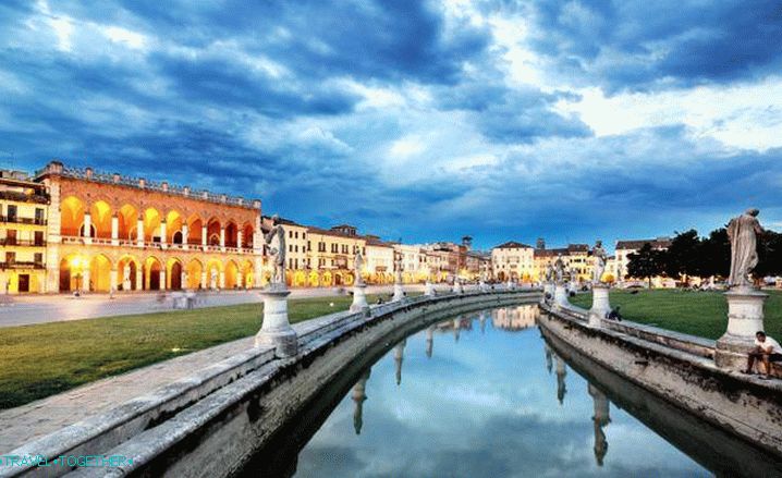The historic center of Padua