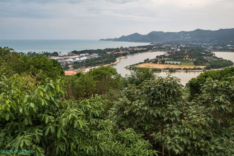 View of Chaweng and the lake