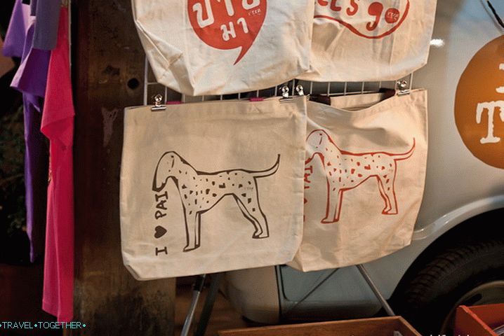 Even the dogs on the bags tears up with the words I love Pai