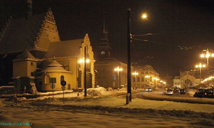 Pardubice in winter