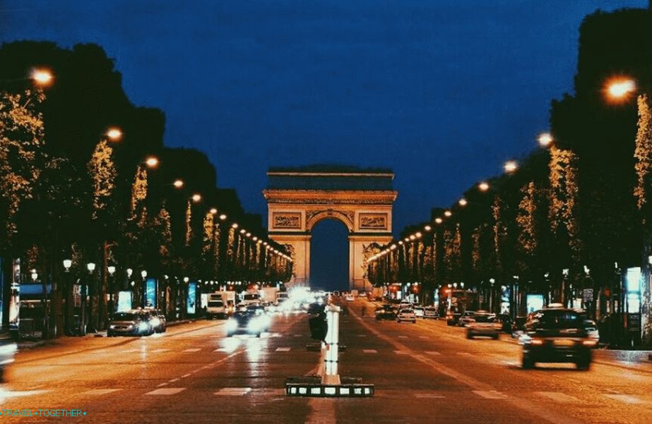 Champs Elysees in Paris