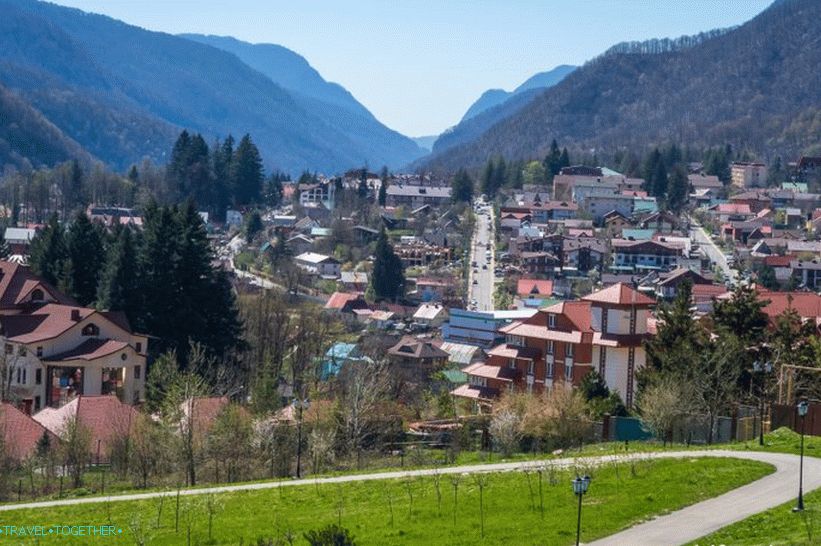 View towards Krasnaya Polyana