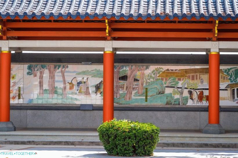 Tiles with illustrations for the Three Kingdoms novel