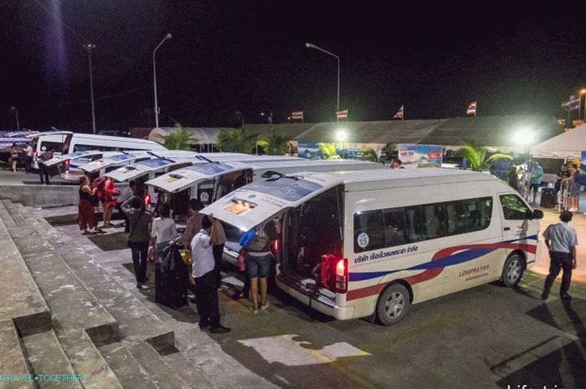 Transfer across Samui from Lompray, from pier to hotels