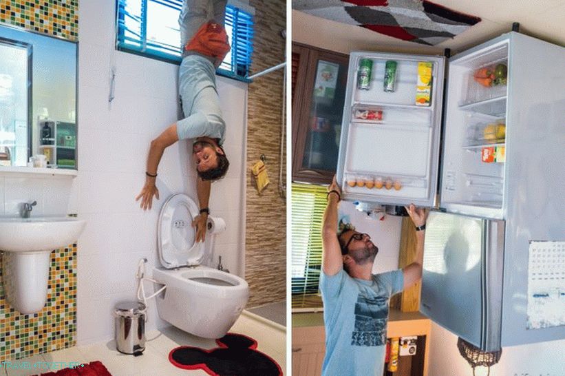 Upside down house in Phuket - entertainment for children and selfimanov
