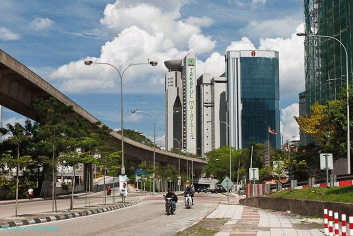 The modern city of Kuala Lumpur