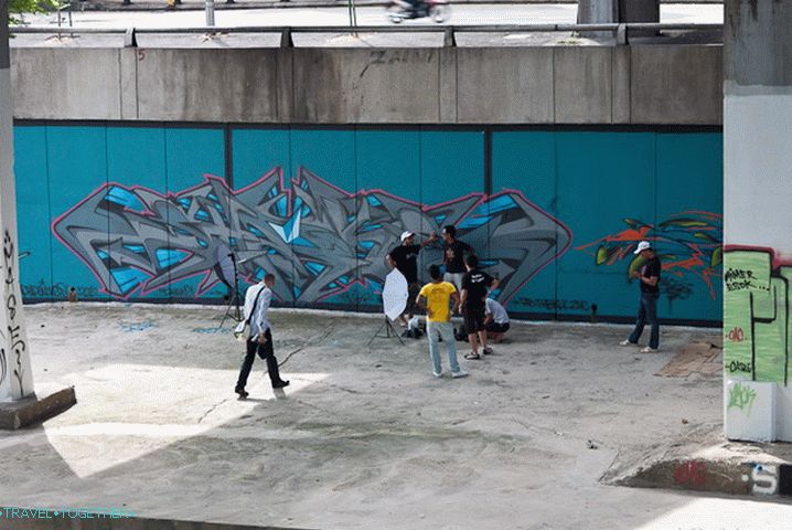 Shooting something by the river in the center of Kuala Lumpur