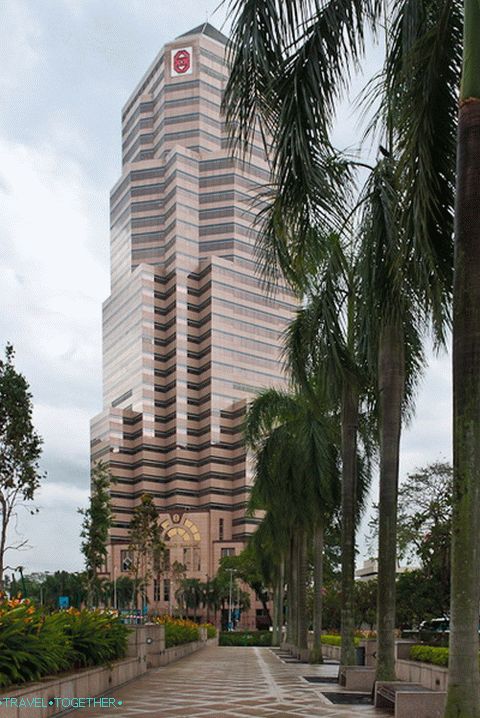 Skyscrapers and palms