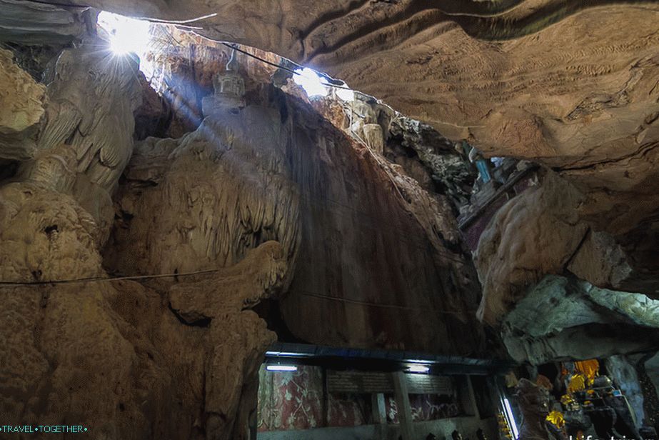 The sun breaks through the cracks in the ceiling