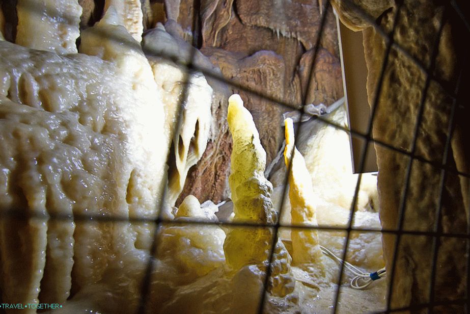 The younger generation of stalagnites is growing up