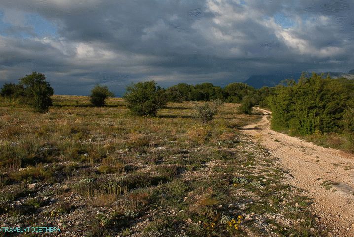View from the ridge Kordon-Bair. Crimea.