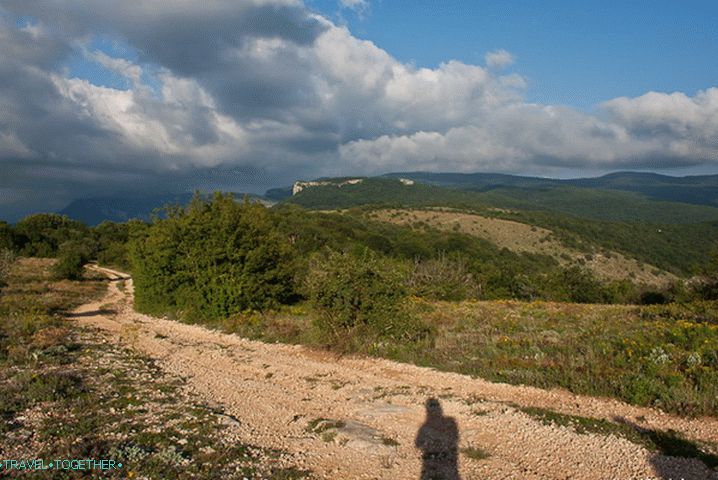 View from the ridge Kordon-Bair. Crimea.