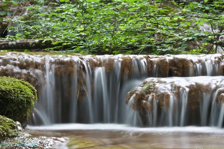 Near the Silver Jets Waterfall in the Crimea