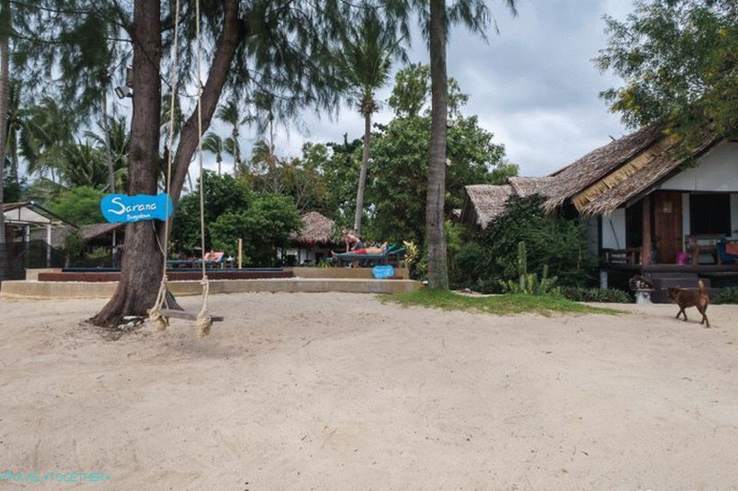 Shooting location - near the resort Sarana Bungalows