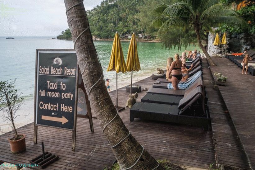 Beach Haad Salad (Haad Salad) - in search of silence on the beaches of Phangan