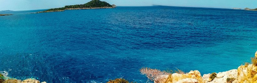 Panorama of the beach