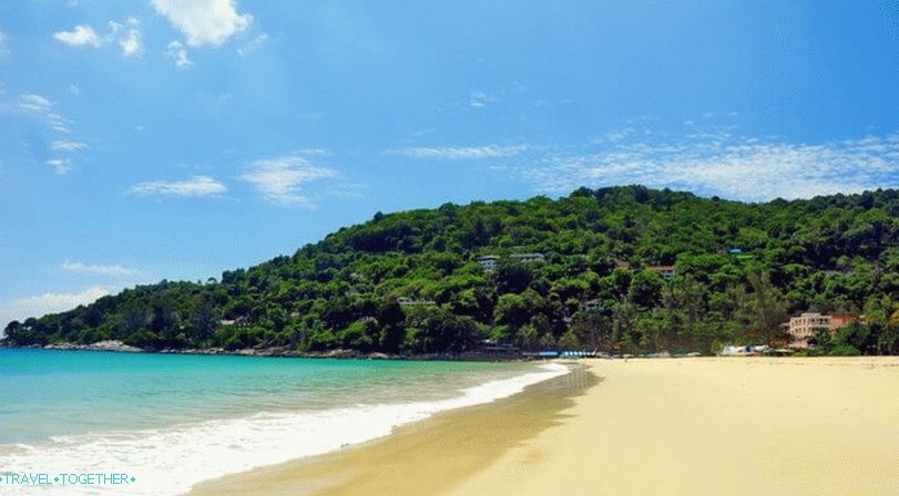 The northern part of Karon Beach on Phuket