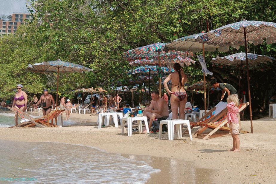 On the cape in the southern part of the beach