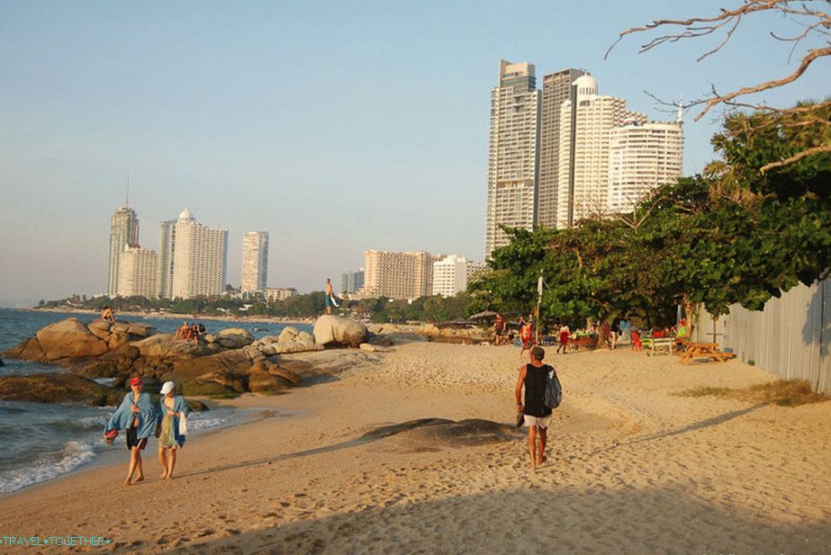 The wild part of the beach Wongamat