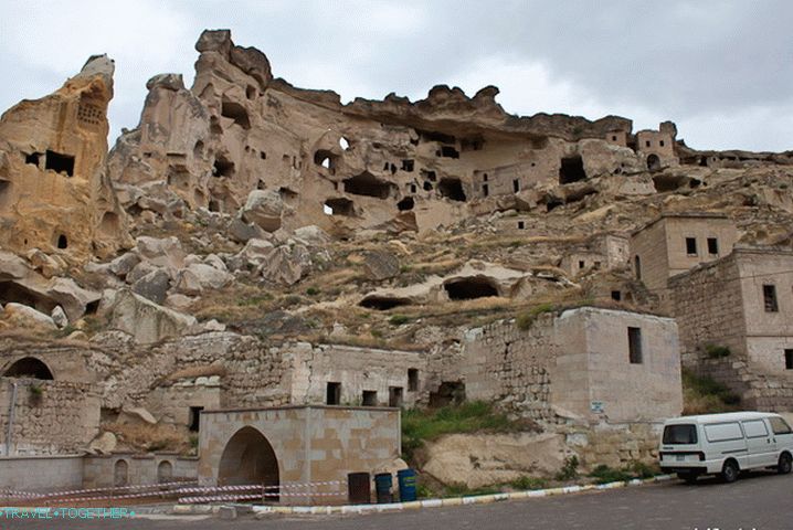 Old village in Cavusin. 3 km from Goreme.