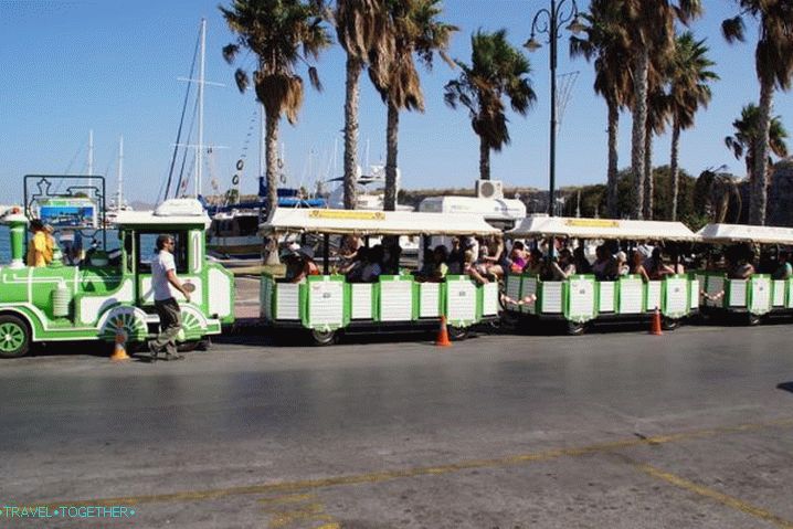 Kos, tour on mini-locomotives
