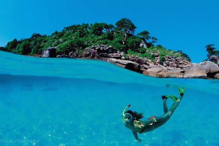 rest with children, Phuket, snorkeling