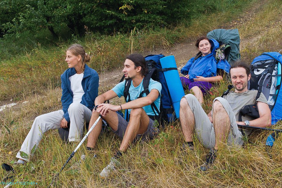 We periodically rest during the ascent