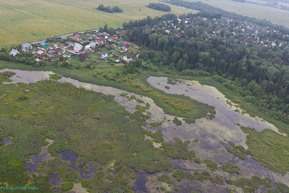 Landscapes near Moscow are passing by