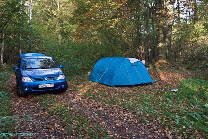 Our secluded place of the second overnight stay in Poland