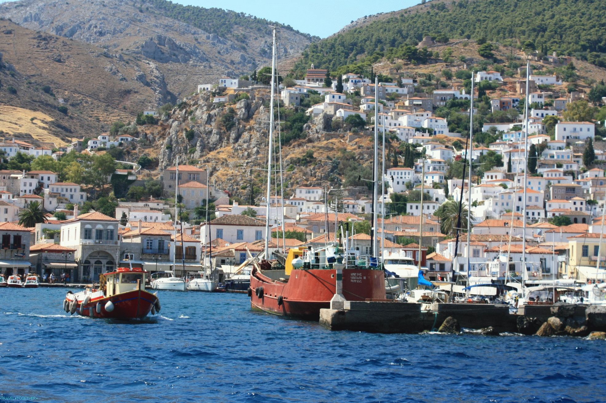 Poros. Sights and beaches of a serene island