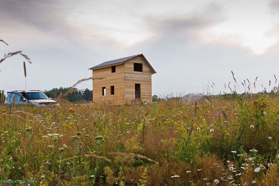 Construction of a house in which I participated a couple of days