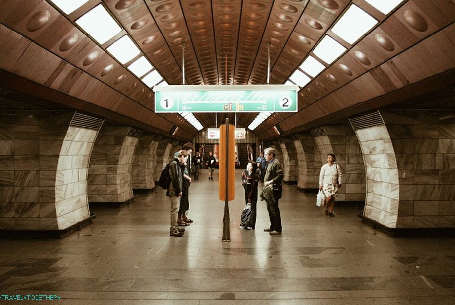 Station of the Prague metro