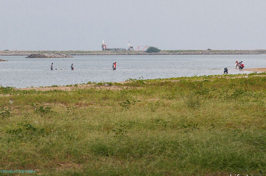 Fine, and many locals walk to the artificial islands