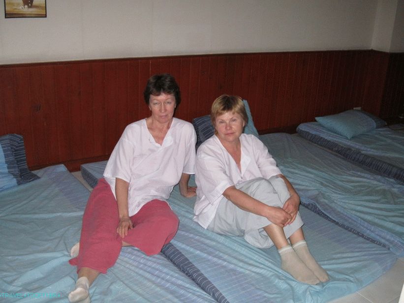 In the massage salon