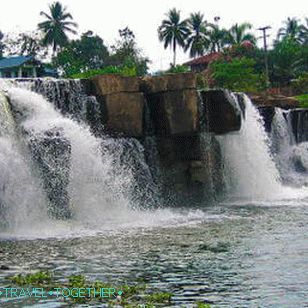 Waterfall in the national park of Thailand