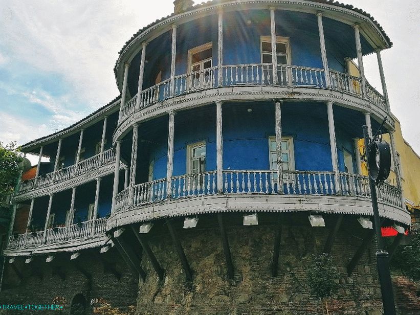 Wooden balconies - one of the highlights of Tbilisi