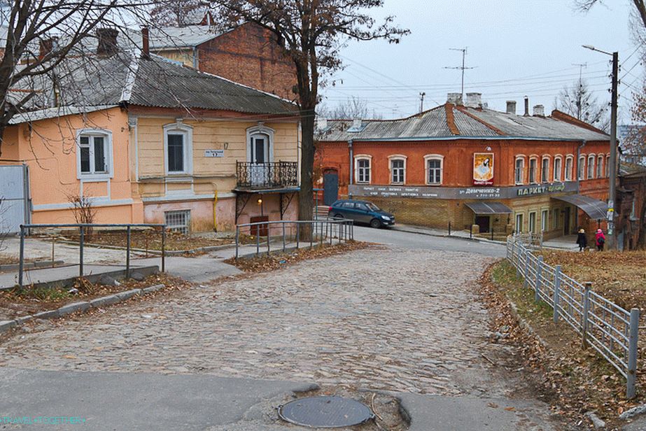 Nice little street paved with cobblestones