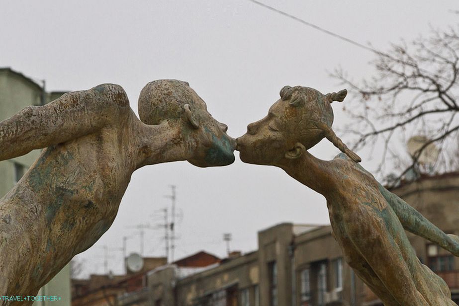 Monument to lovers or dried kids