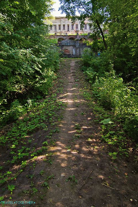 View of the manor from the Oka