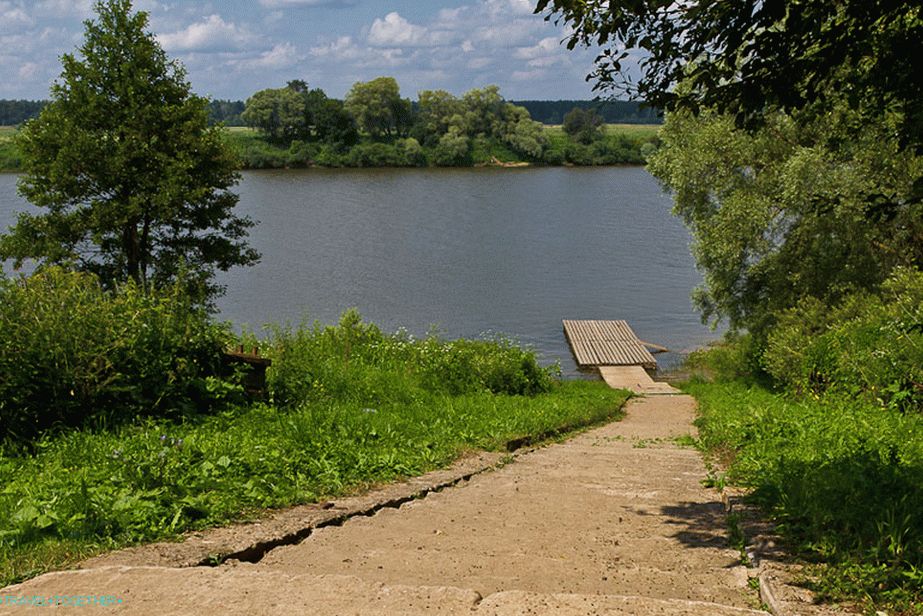 Pier on the Oka