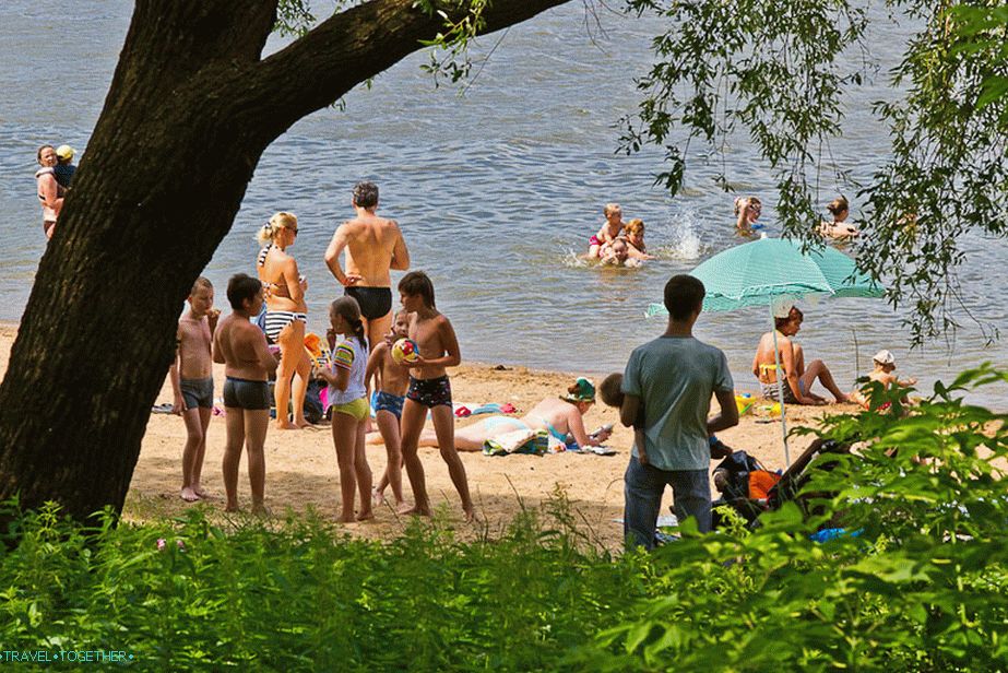 One of the sandy beaches