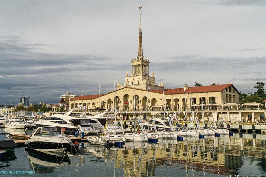 Sea port in Sochi