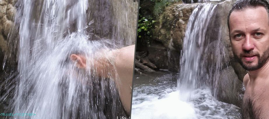 Swimming in a mountain river
