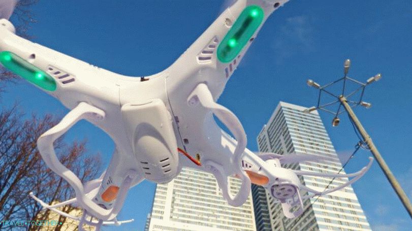 Running a quadrocopter in the city