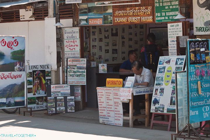 Information opposite the bus station