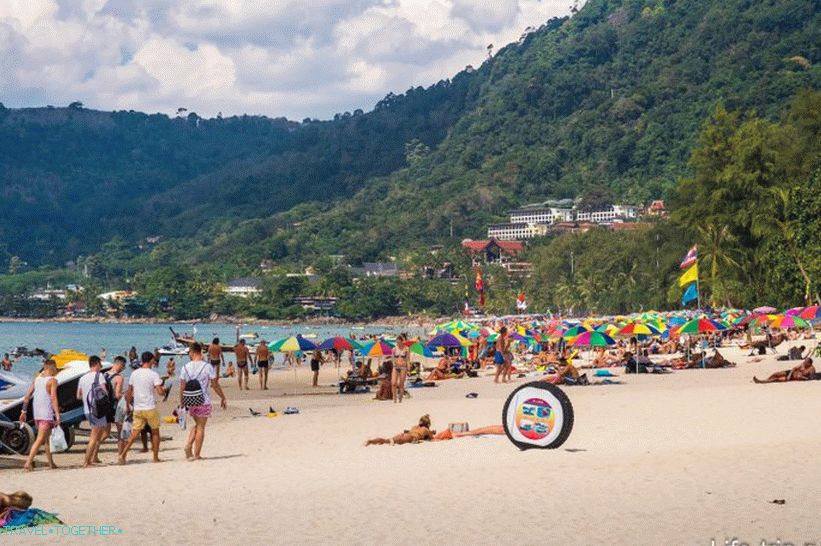 Patong Beach - the most crowded and noisy