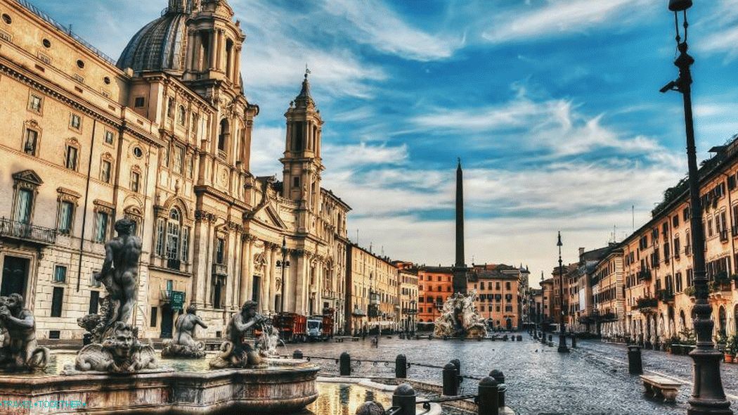 Fountain of Moor in Piazza Navona